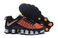 nike hommes shox tlx avenue synthetic leather orange